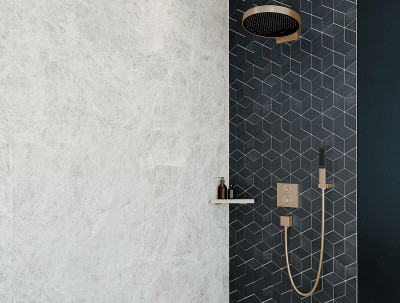 Смеситель для душа Hansgrohe Ecostat Square 15714700 с термостатом Белый матовый латунь встраиваемый