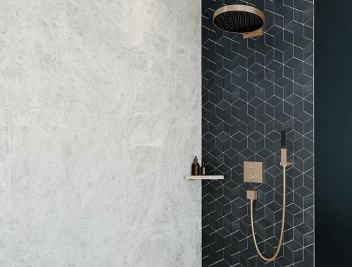 Смеситель для душа Hansgrohe Ecostat Square 15714700 с термостатом Белый матовый латунь встраиваемый