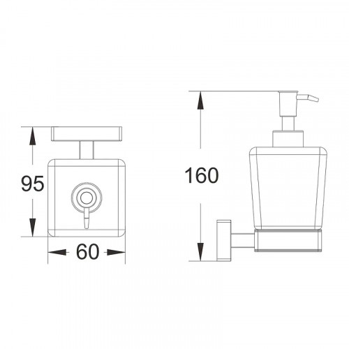 Дозатор для жидкого мыла Shevanik SG56H SG5644H цвет Черный