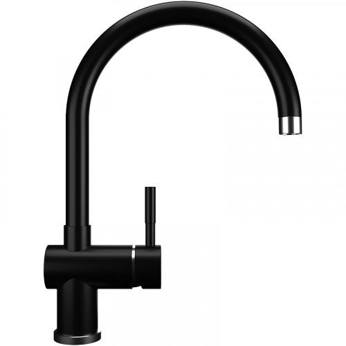 Смеситель для кухни Ulgran Classic U-021-344 Ультра-черный нержавеющая сталь