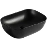 Раковина-чаша BelBagno 50 BB1302-H301 Черная матовая фаянс накладная