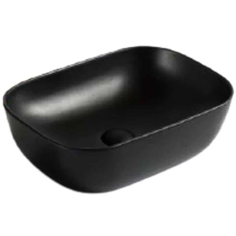 Раковина-чаша BelBagno 50 BB1302-H301 Черная матовая фаянс накладная