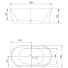 Акриловая ванна Art&Max 160x75 AM-203-1600-750 без гидромассажа