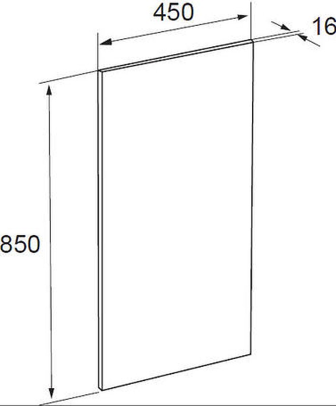 Зеркало Roca The Gap 45 ZRU9000090 с подсветкой (светильник сверху)