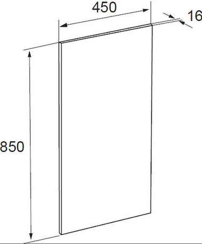 Зеркало Roca The Gap 45 ZRU9000090 с подсветкой (светильник сверху)