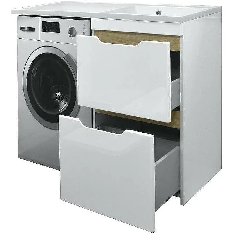 Тумба с раковиной Azario Magenta 120 R CS00079141 Белая