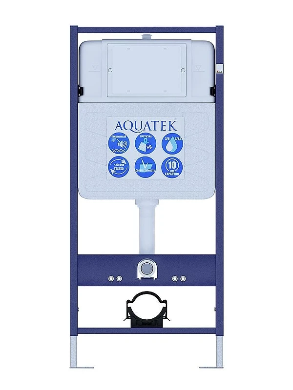 Комплект унитаза с инсталляцией Aquatek Set Aquatek Либра T цвет Белый с сиденьем Микролифт