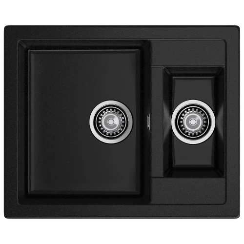 Кухонная мойка GranFest Quadro Q-610K черный цвет Черный
