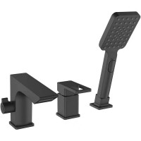 Смеситель на борт ванны ESKO Vela PB 355B Черный матовый латунь