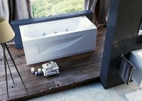 Акриловая ванна Aquatek Афродита 170x70 AFR170-0000032 без гидромассажа с фронтальной панелью с каркасом (разборный) со слив-переливом (слева)
