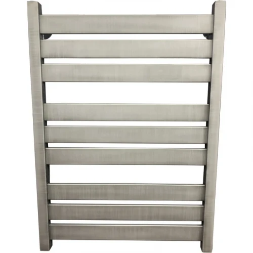 Водяной полотенцесушитель Ника Modern ЛМ 7 80x50 Matt Antique Silver 9 перекладин нержавеющая сталь