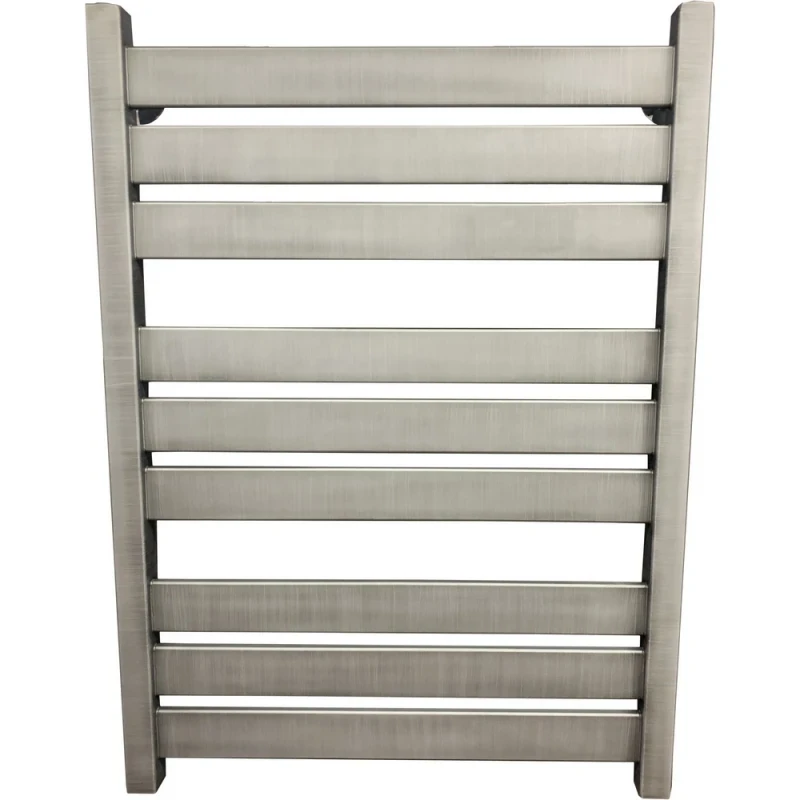 Водяной полотенцесушитель Ника Modern ЛМ 7 80x50 Matt Antique Silver 9 перекладин нержавеющая сталь