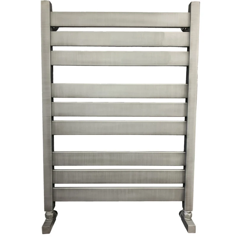 Водяной полотенцесушитель Ника Modern ЛМ 7 80x50 Matt Antique Silver 9 перекладин нержавеющая сталь