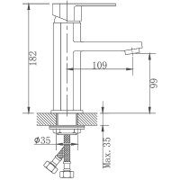 Смеситель для раковины Haiba HB10806 Нержавеющая сталь нержавеющая сталь