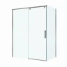 Душевой уголок BelBagno Soft Close-1 160x100 SOFT_CLOSE-1-AH-1-160/100-C-GM профиль Оружейная сталь стекло прозрачное