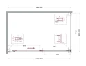 Душевой уголок BelBagno Soft Close-1 160x100 SOFT_CLOSE-1-AH-1-160/100-C-GM профиль Оружейная сталь стекло прозрачное