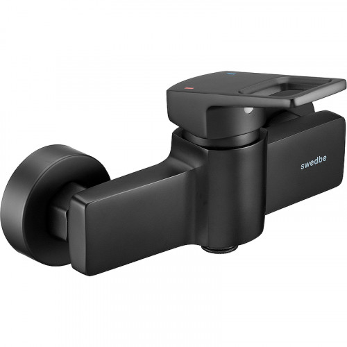 Смеситель для душа Swedbe Kronos 2020B Черный матовый латунь на стену