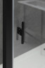Душевой уголок Allen Brau Priority 120x80 3.31009.BBA+3.31015.BBA цвет профиля Черный браш стекло прозрачное