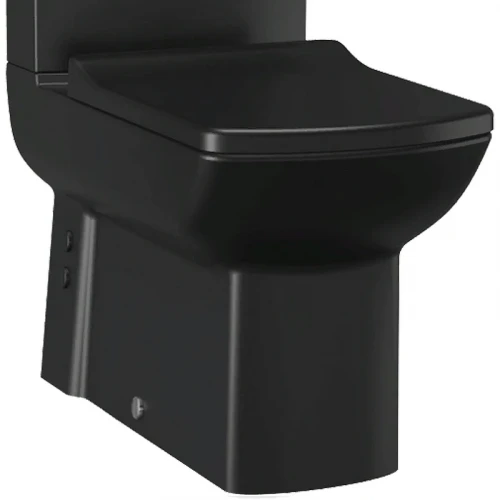 Унитаз компакт Creavit Lara LR360-11SM00E-0000 Черный матовый без бачка и сиденья фарфор напольный