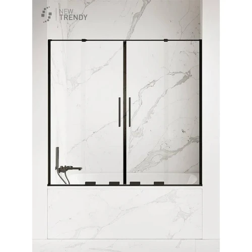 Шторка для ванны New Trendy Smart Black x170 EXK-4211