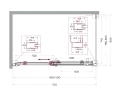 Душевой уголок BelBagno Marino 2 130x80 MARINO-2-AH-1-130/80-C-Cr профиль Хром стекло прозрачное
