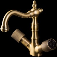 Смеситель для раковины Boheme Royal Cristal 312-Royal/CRSTBlack Бронза латунь