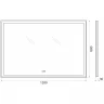 Зеркало BelBagno SPC-GRT-1200-800-LED-TCH-WARM с подсветкой с подогревом с сенсорным выключателем стекло