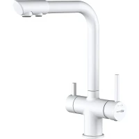 Смеситель для кухни WasserKRAFT A8357 Белый матовый латунь