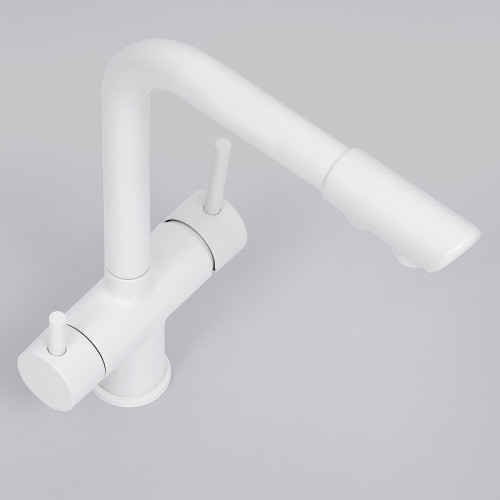 Смеситель для кухни WasserKRAFT A8357 Белый матовый латунь