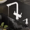 Смеситель для кухни WasserKRAFT A8357 Белый матовый латунь