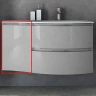 Подвесной шкаф Cezares Vague 34 L 54856 Grigio lucido МДФ / ЛДСП