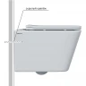 Комплект унитаза Berges Floe S Rimless с инсталляцией Atom Line 043345 с сиденьем Микролифт и  Черной Soft Touch клавишей смыва фарфор подвесной