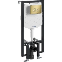 Инсталляция WasserKRAFT Vils 56TLT.010.ME.MG01 для унитаза с клавишей смыва Золото матовое