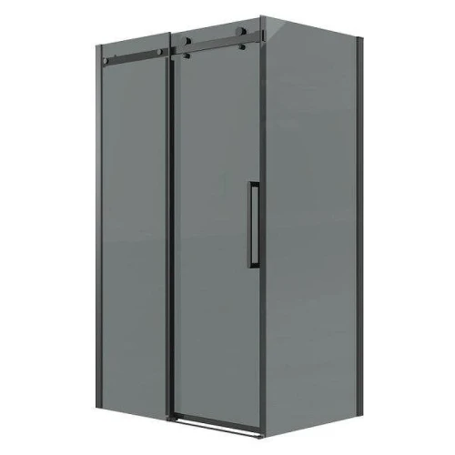 Душевой уголок Grossman Classic 160x80 120.K33.04.1680.21.10 профиль Черный матовый стекло тонированное