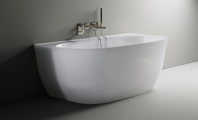 Ванна из искусственного камня Astra Form Атрия 170х85 01010075+08010054 цвет Белый матовый