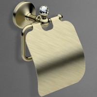 Держатель туалетной бумаги Art&amp;Max Antic Crystal AM-E-2683SJ-Br с крышкой Бронза