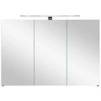 Зеркальный шкаф Orans BC-4023W 100 40231000w с подсветкой Белый глянец МДФ / ЛДСП, стекло