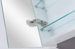 Зеркальный шкаф Orans BC-4023W 100 40231000w с подсветкой Белый глянец МДФ / ЛДСП, стекло