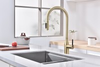 Смеситель для кухни Paulmark Universal Un213880-SBG Светлое брашированное золото латунь