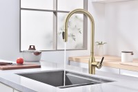 Смеситель для кухни Paulmark Universal Un213880-SBG Светлое брашированное золото латунь