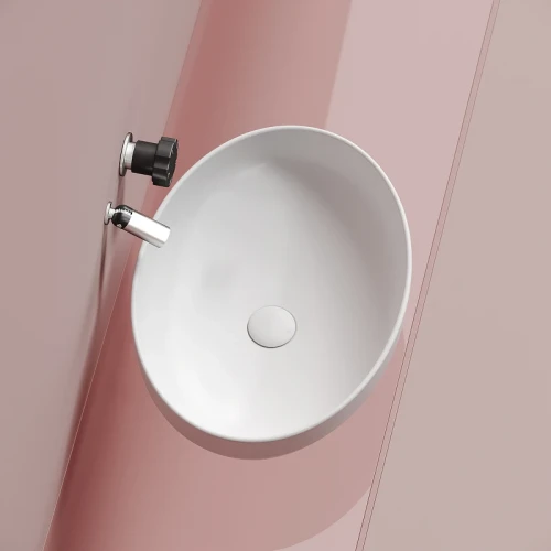 Раковина-чаша Ceramicanova Element 50 CN6056MW Белая матовая фарфор накладная