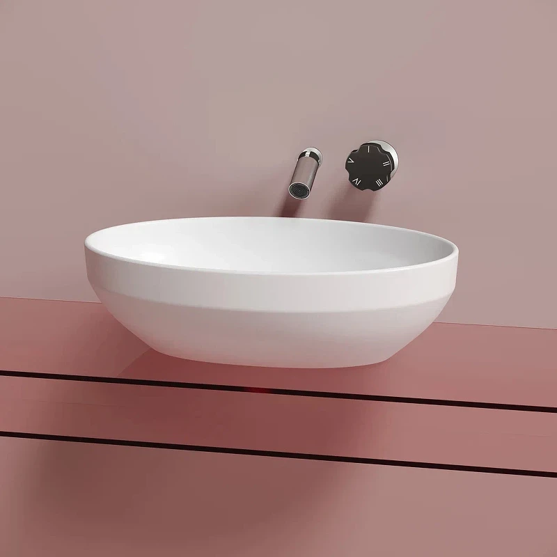 Раковина-чаша Ceramicanova Element 50 CN6056MW Белая матовая фарфор накладная