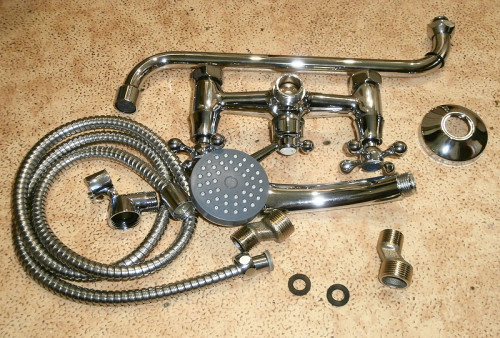 Смеситель для ванны Ростовская Мануфактура Сантехники SL71-143P универсальный Хром