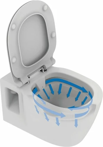 Комплект унитаза с инсталляцией Ideal Standard Connect Prosys E8822301PC15 с сиденьем Микролифт без клавиши смыва фарфор подвесной