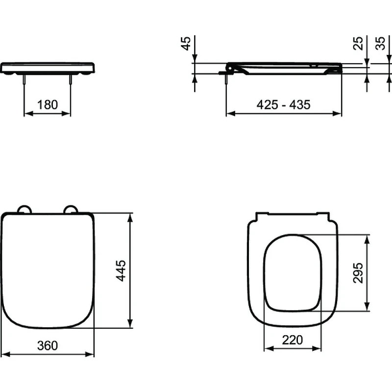 Комплект унитаза с инсталляцией Ideal Standard i.Life B IP001401 с сиденьем Микролифт и клавишей смыва Хром фарфор подвесной