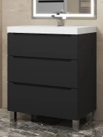 Тумба под раковину Uperwood Tanos 70 291020333 цвет Черный матовый