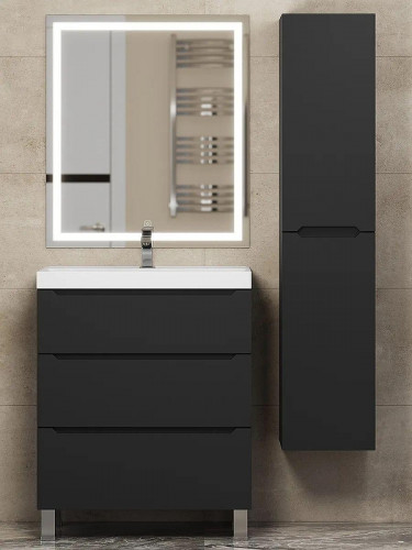 Тумба под раковину Uperwood Tanos 70 291020333 цвет Черный матовый