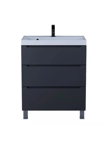 Тумба под раковину Uperwood Tanos 70 291020333 цвет Черный матовый