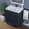 Тумба под раковину Uperwood Tanos 70 291020333 цвет Черный матовый