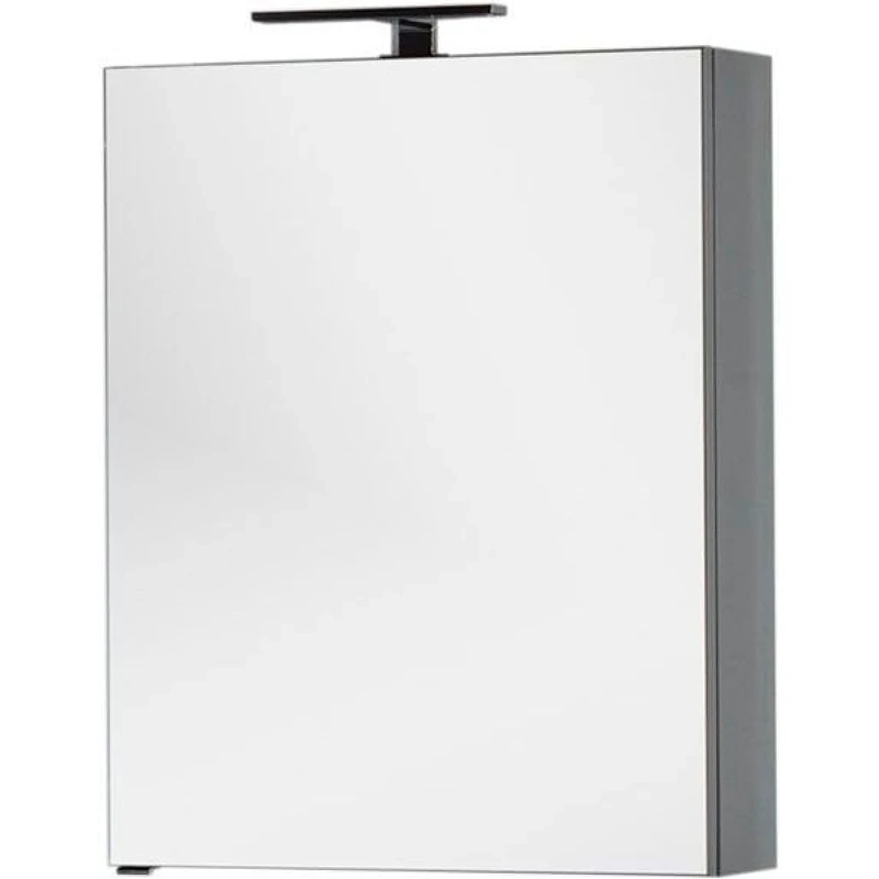 Зеркальный шкаф Aquanet Алвита 70 R 183990 Серый антрацит МДФ / ЛДСП, стекло